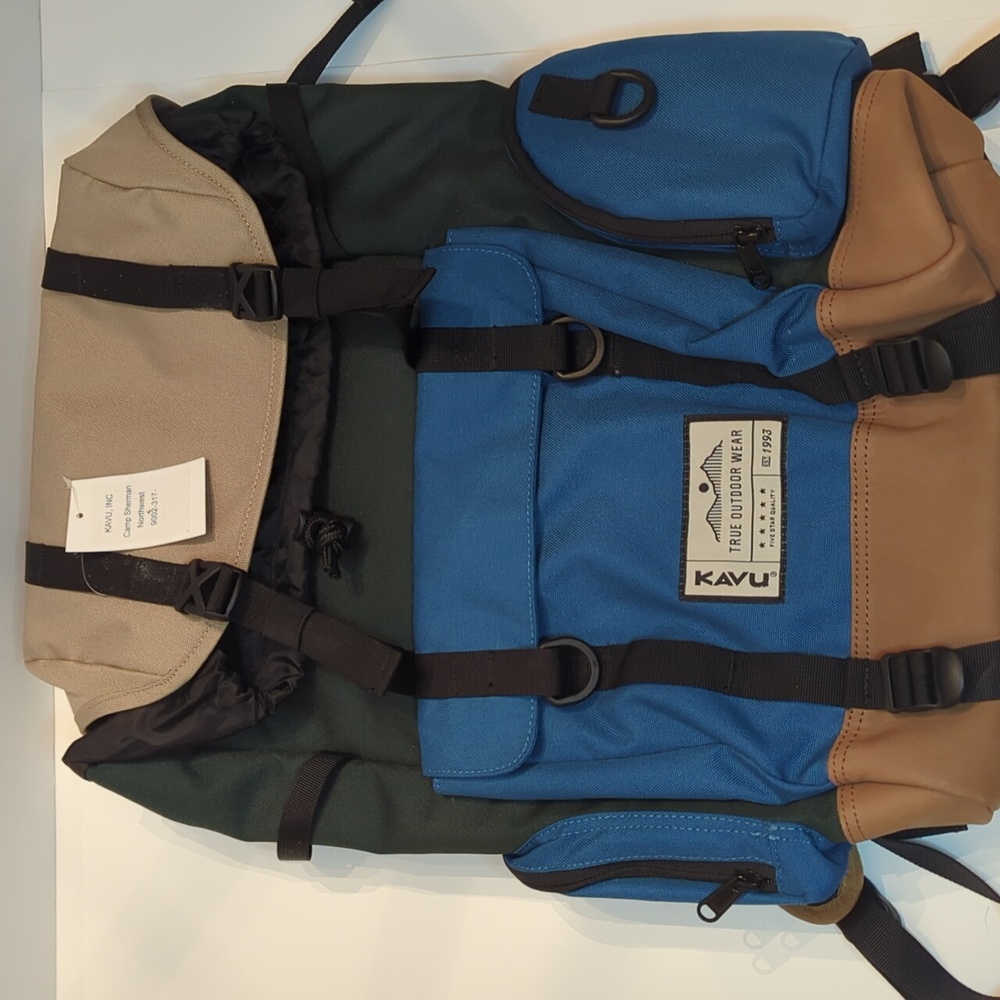 KAVU Camp Sherman Northwest Backpack Colorblock NWOT